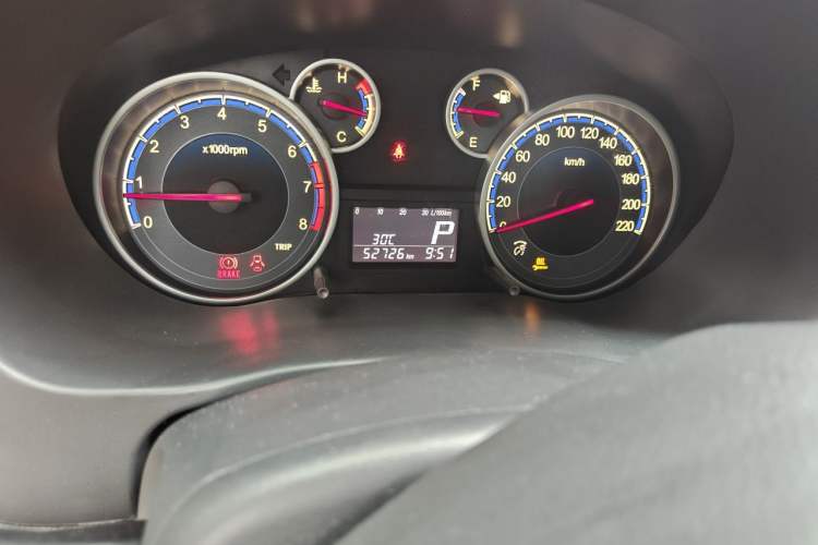 Used Suzuki SX4 2011 Revised 1.6L Automatic Dynamic Version Odometer Close Up