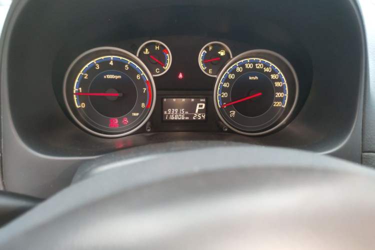 Used Suzuki SX4 2011 Revised Version 1.6L Automatic Sport Edition Odometer Close Up