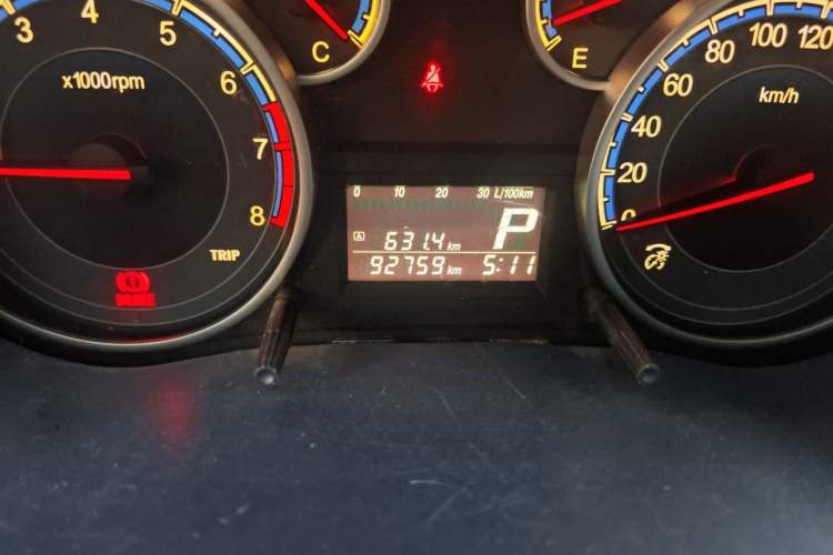 Used Suzuki SX4 2011 Revised Version 1.6L Automatic Sport Edition Odometer Close Up