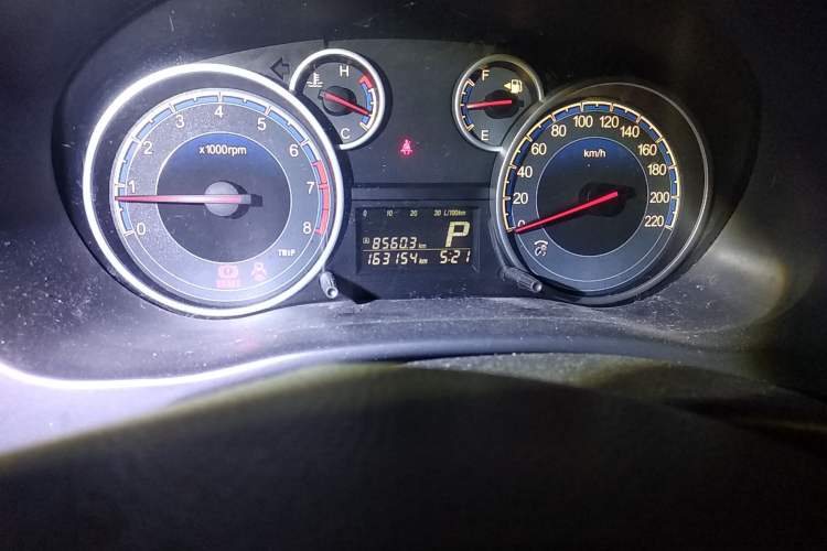 Used Suzuki SX4 2011 Revised Version 1.6L Automatic Sport Edition Odometer Close Up