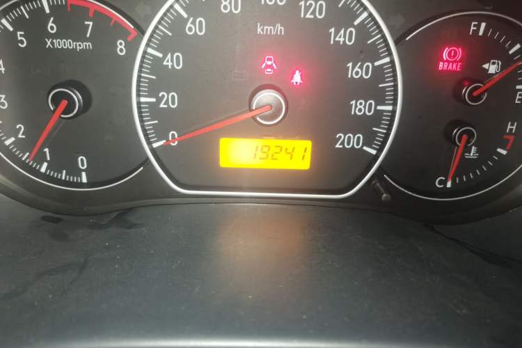 Used Suzuki SX4 2011 Hatchback 1.6L Manual Sport Model Odometer Close Up