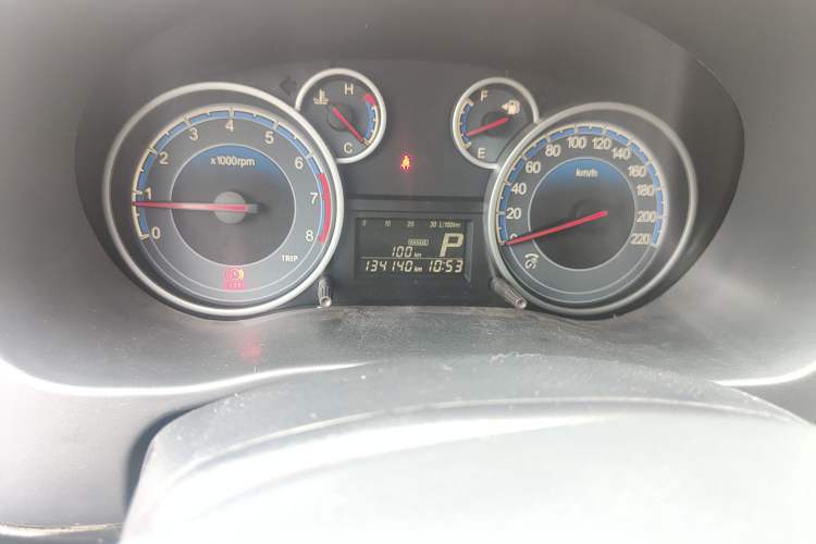 Used Suzuki SX4 2011 Revised Version 1.6L Automatic Sport Edition Odometer Close Up