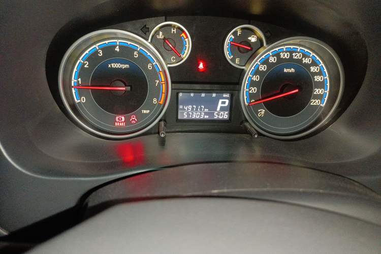 Used Suzuki SX4 2011 Revised Version 1.6L Automatic Sport Edition Odometer Close Up