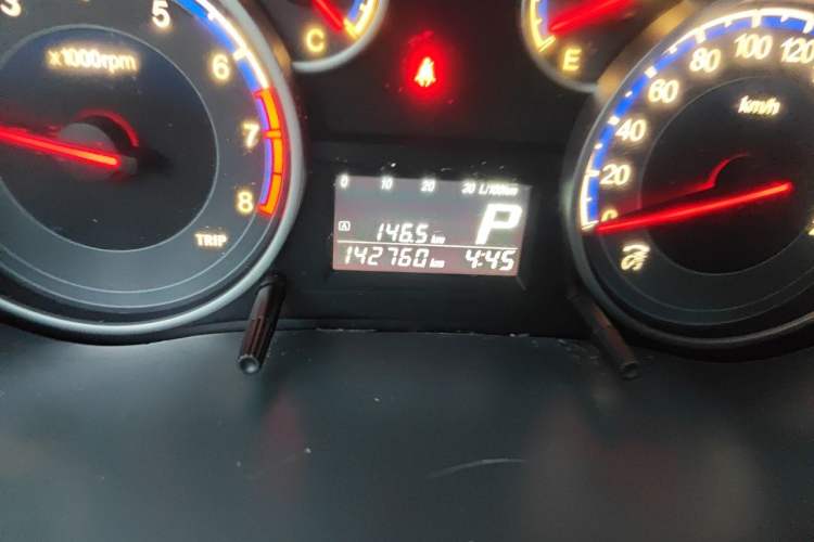 Used Suzuki SX4 2013 1.6L Automatic CoolRide Model Odometer Close Up