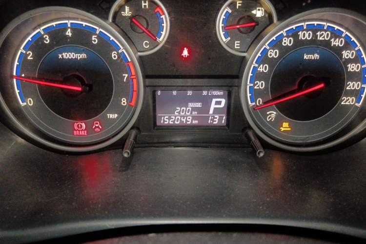 Used Suzuki SX4 2013 1.6L Automatic CoolRide Model Odometer Close Up