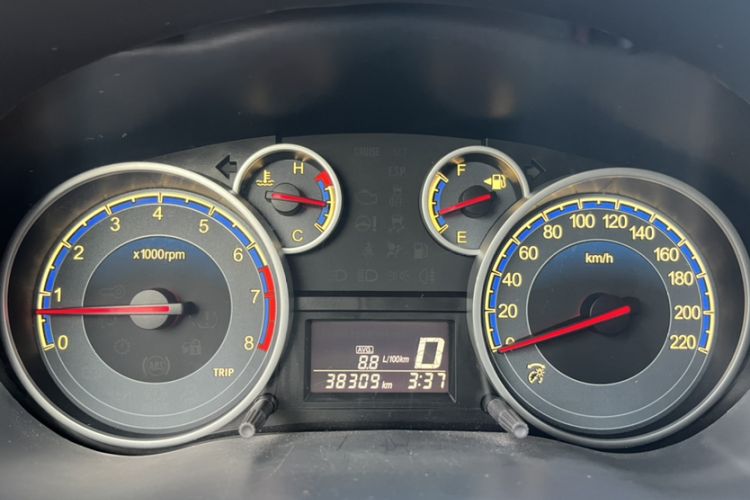 Used Suzuki SX4 2013 1.6L Automatic CoolRide Model Odometer Close Up