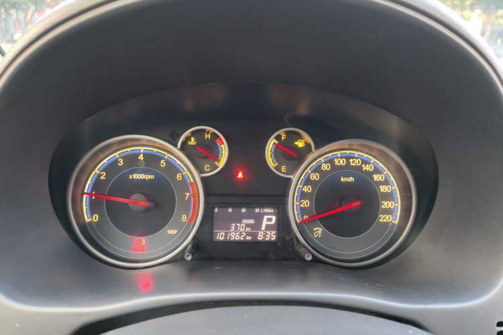 Used Suzuki SX4 2013 1.6L Automatic CoolRide Model Odometer Close Up