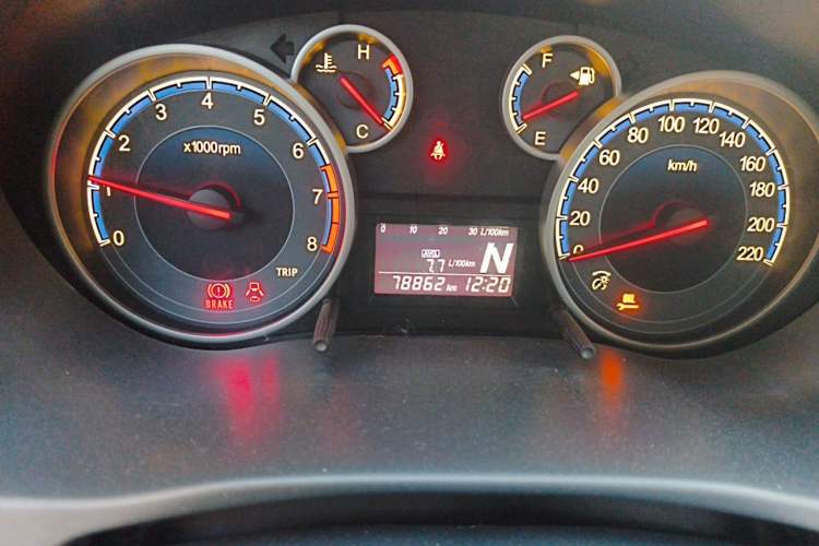 Used Suzuki SX4 2013 1.6L Automatic CoolRide Model Odometer Close Up