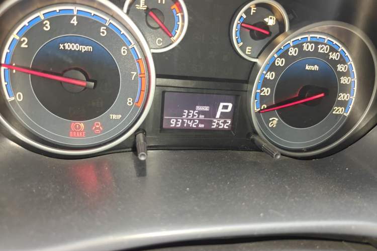 Used Suzuki SX4 2013 1.6L Automatic CoolRide Model Odometer Close Up