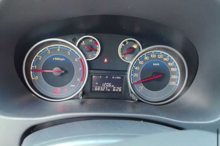 Used Suzuki SX4 2013 1.6L Manual CoolRide Model Odometer Close Up