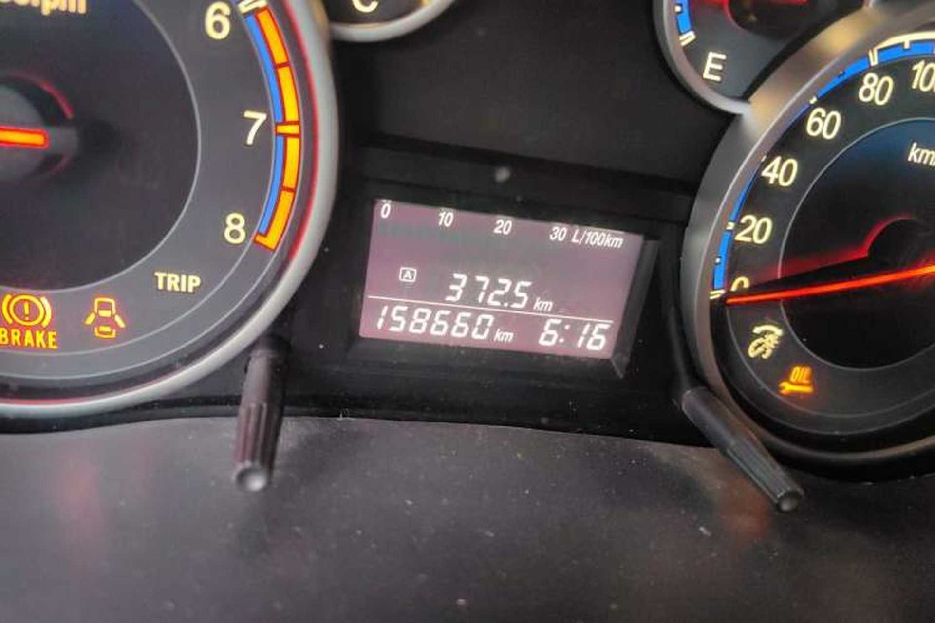 Used Suzuki SX4 2013 1.6L Manual CoolRide Model Odometer Close Up