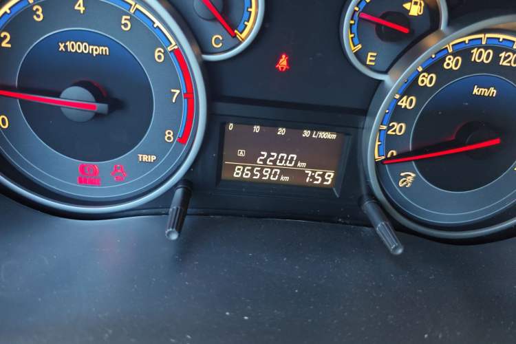 Used Suzuki SX4 2013 Koleos 1.6L Manual Sport Version Odometer Close Up