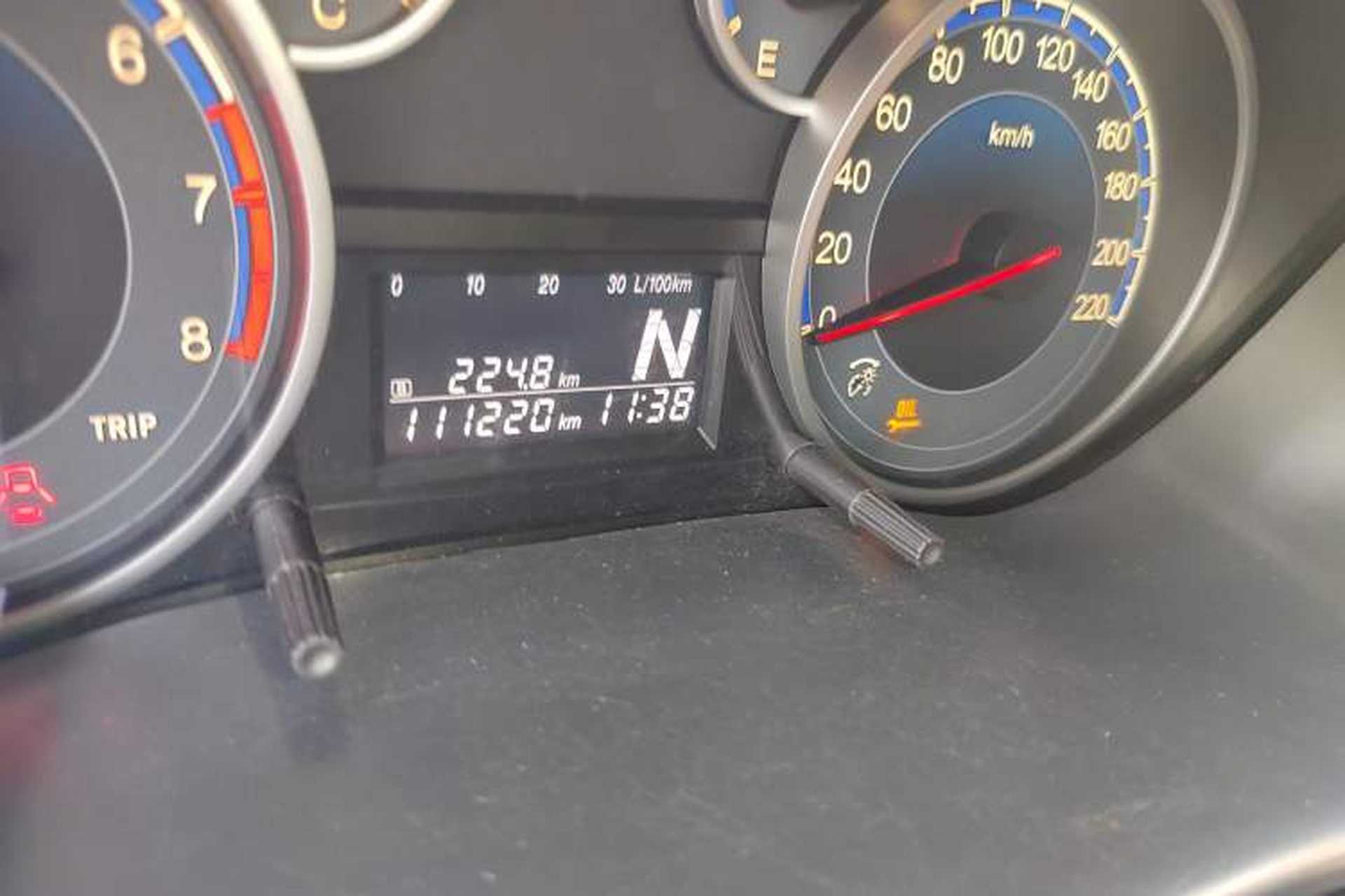 Used Suzuki SX4 2013 1.6L Automatic CoolRide Model Odometer Close Up