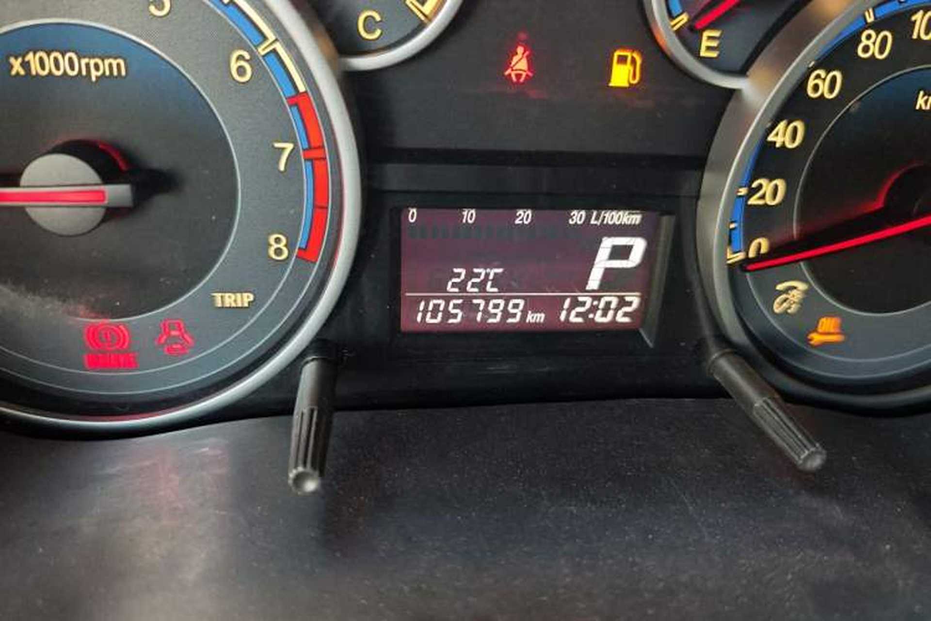 Used Suzuki SX4 2016 1.6L Automatic Classic Edition Odometer Close Up
