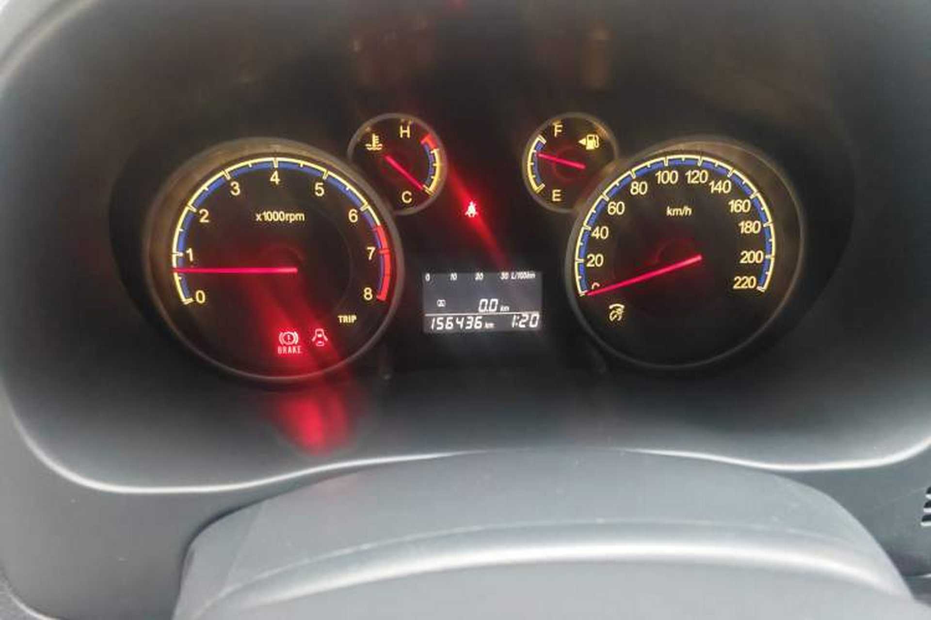 Used Suzuki SX4 S-Cross 2011 1.6L Manual Comfort Version Odometer Close Up