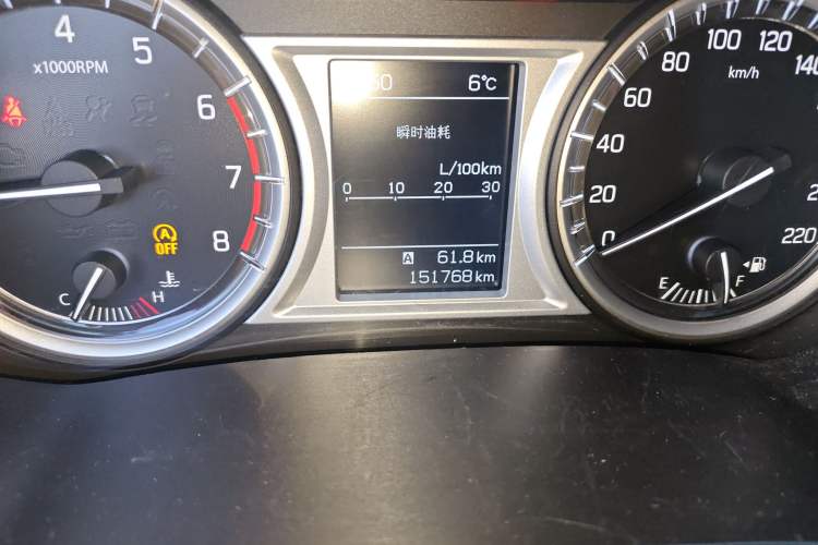 Used Suzuki Vitara 2016 1.4T Manual Two-Wheel-Drive Elite Model Odometer Close Up