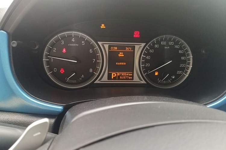 Used Suzuki Vitara 2016 1.4T Automatic Two-Wheel Drive Luxury Version Odometer Close Up