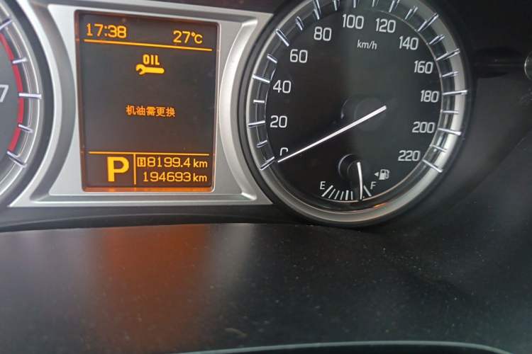 Used Suzuki Vitara 2016 1.4T Automatic Two-Wheel Drive Luxury Version Odometer Close Up