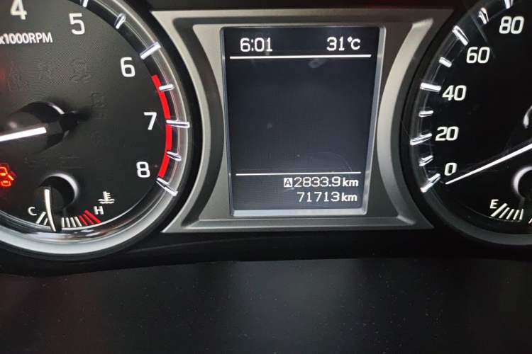 Used Suzuki Vitara 2016 1.6L Manual Two-Wheel Drive Entry-Level Trim Odometer Close Up
