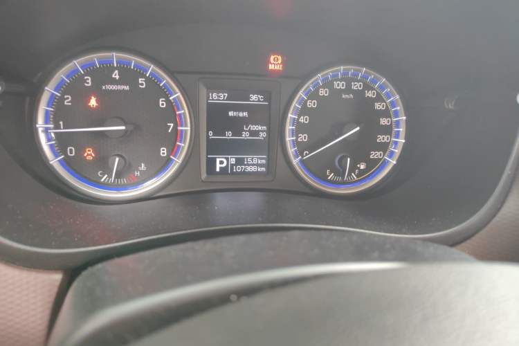 Used Suzuki Vitara S-Cross 2017 1.6L CVT Two-Wheel Drive Urban Advanced Model Odometer Close Up