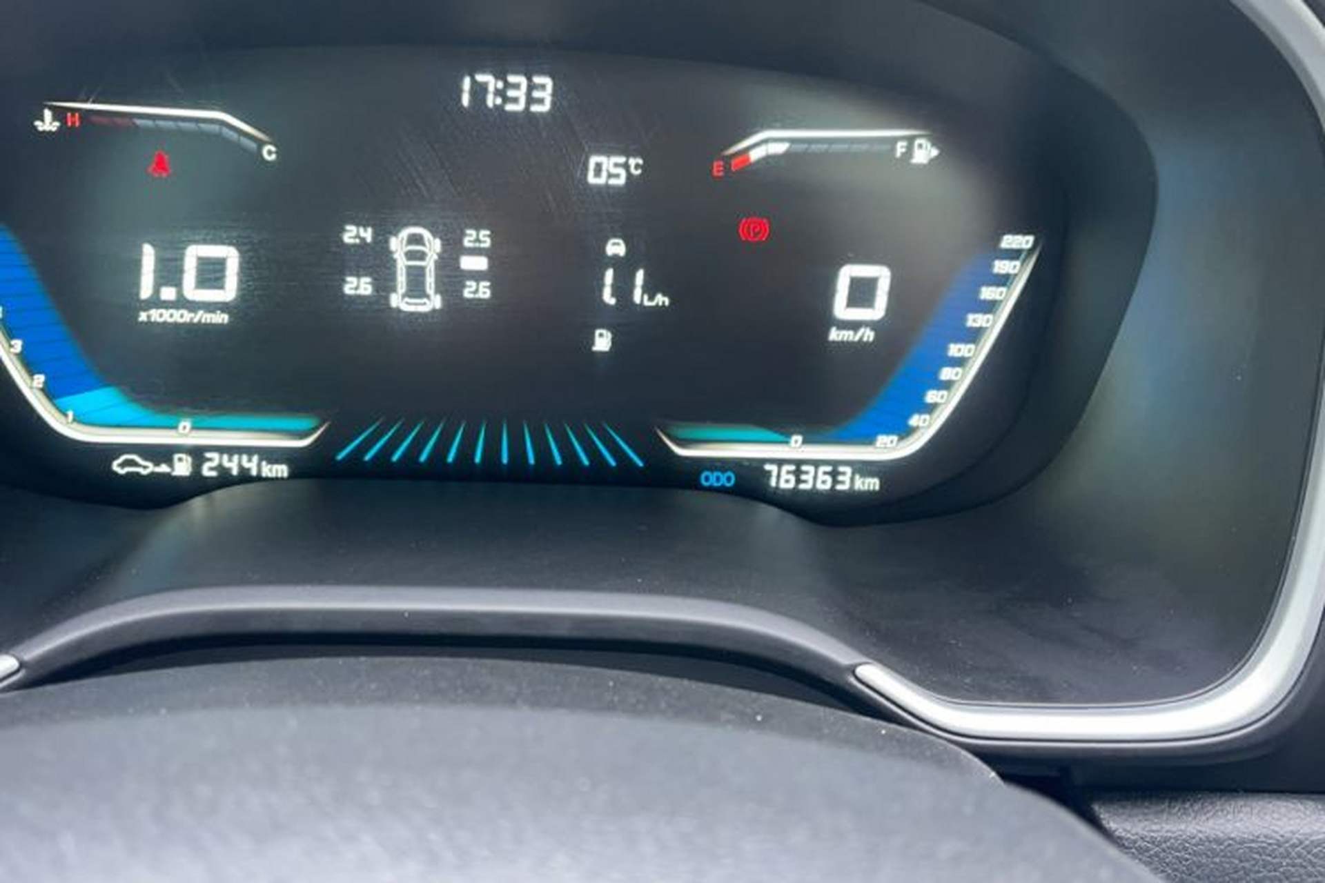 Used SWM G05 2019 2.0L Manual Luxury Edition Odometer Close Up
