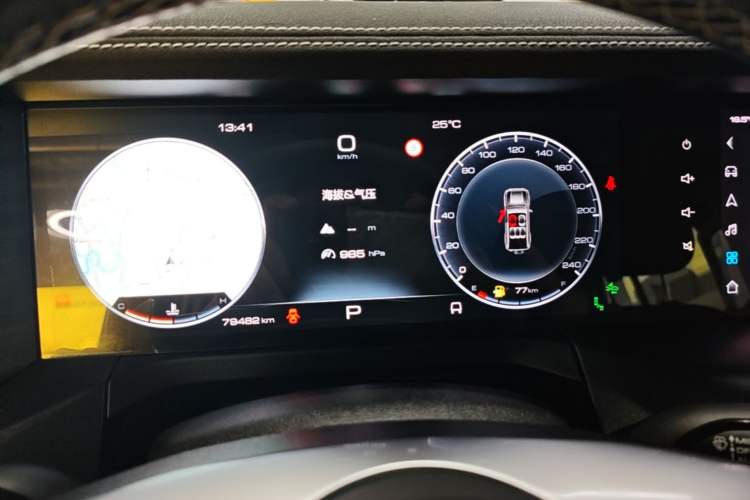 Used Tank 300 2021 City Edition 2.0T—Truly Stylish Instrument Cluster