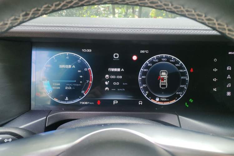 Used Tank 300 2021 City Edition 2.0T—Truly Stylish Instrument Cluster