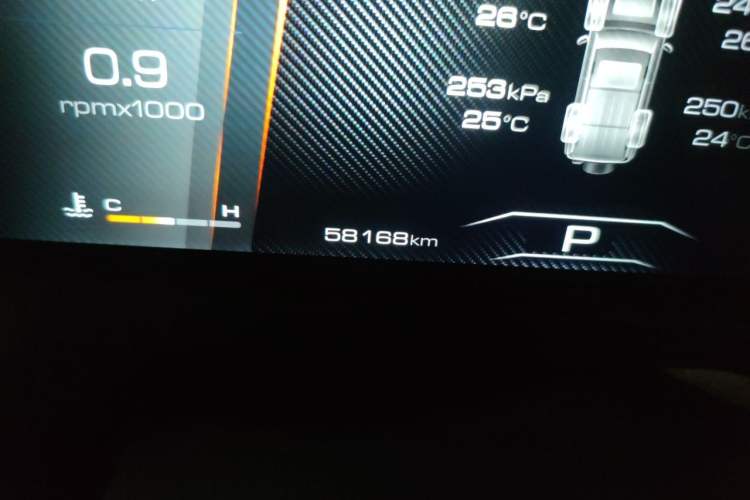 Used Tank 300 2021 City Edition 2.0T My Vision Model Odometer Close Up