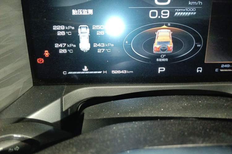 Used Tank 300 2021 Off-Road Edition 2.0T Challenger Odometer Close Up
