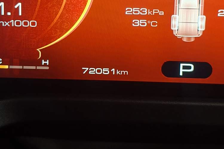Used Tank 300 2021 Off-Road Edition 2.0T Challenger Odometer Close Up