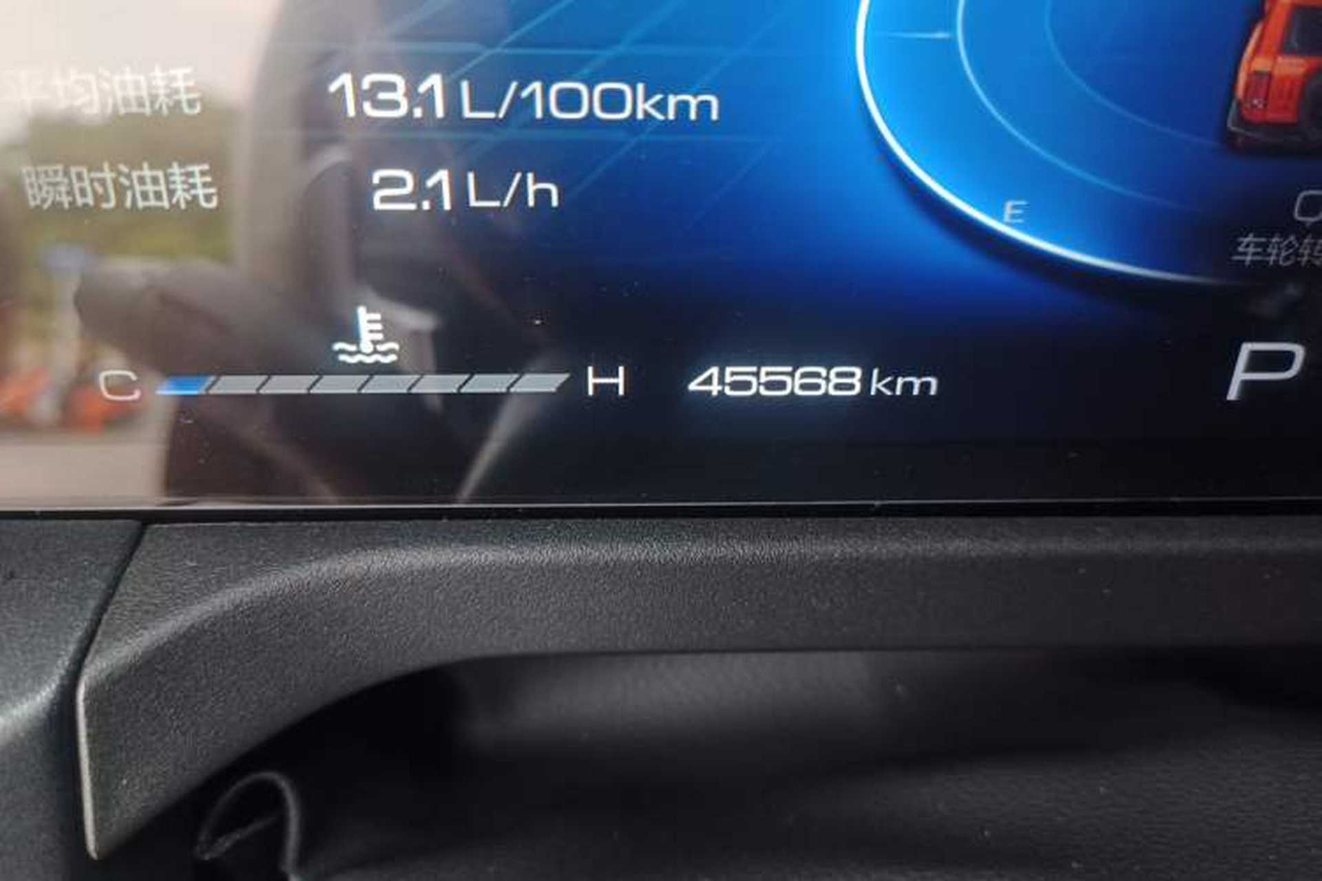 Used Tank 300 2021 City Edition 2.0T—Truly Stylish Odometer Close Up