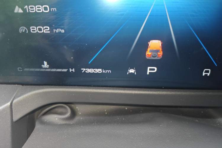 Used Tank 300 2021 City Edition 2.0T My Vision Model Odometer Close Up