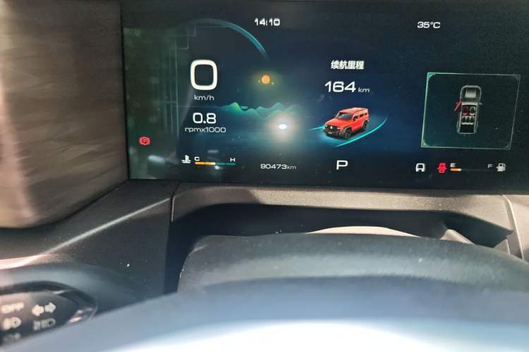 Used Tank 300 2021 Off-Road Edition 2.0T Challenger Odometer Close Up
