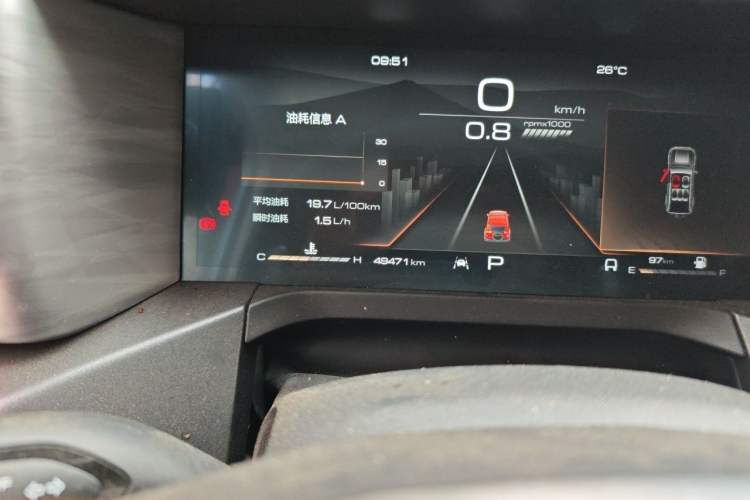Used Tank 300 2021 2.0T Monet Tribute Limited Edition Odometer Close Up