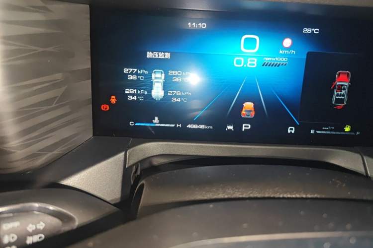 Used Tank 300 2021 City Edition 2.0T—Truly Stylish Odometer Close Up