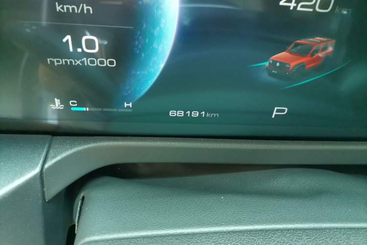 Used Tank 300 2021 Off-Road Edition 2.0T Conqueror Odometer Close Up