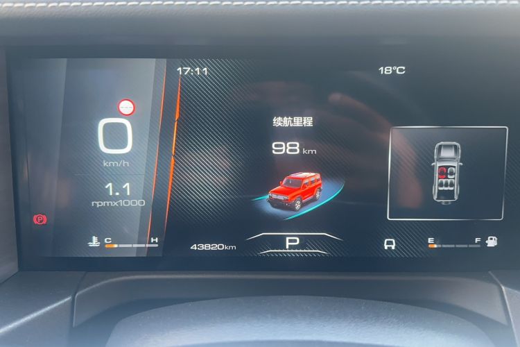 Used Tank 300 2021 City Edition 2.0T—Truly Stylish Odometer Close Up
