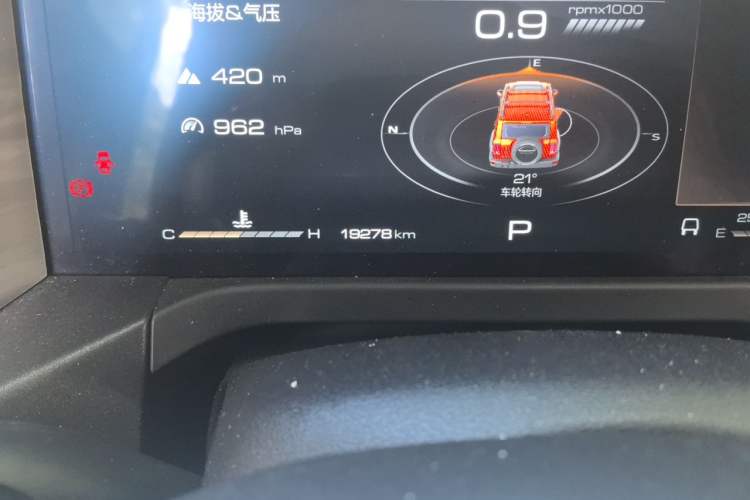 Used Tank 300 2021 Off-Road Edition 2.0T Challenger Odometer Close Up