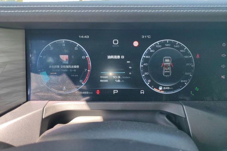 Used Tank 300 2021 City Edition 2.0T—Truly Stylish Instrument Cluster