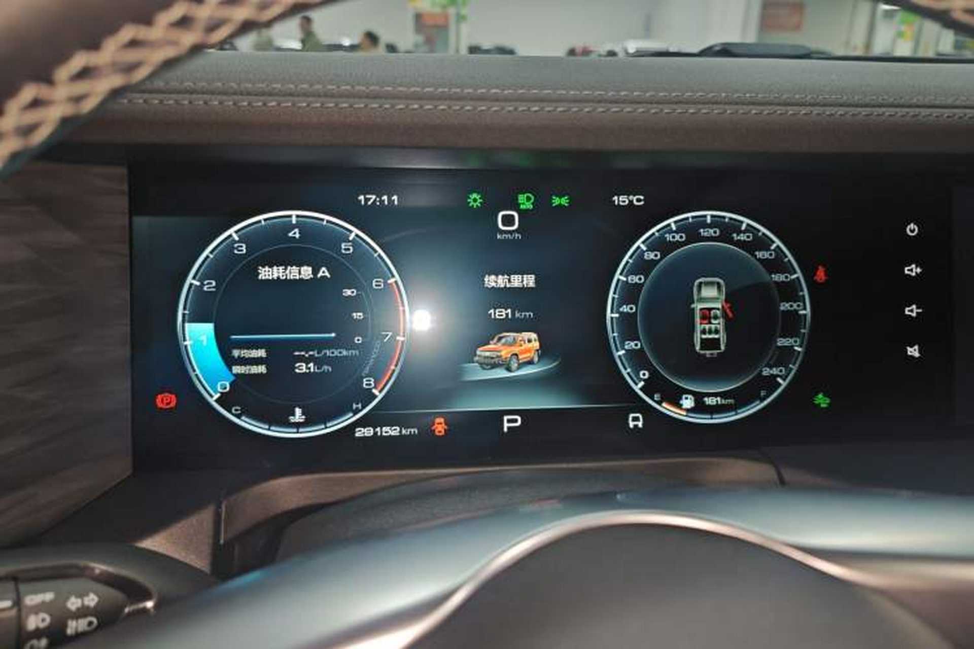 Used Tank 300 2021 City Edition 2.0T—Truly Stylish Instrument Cluster