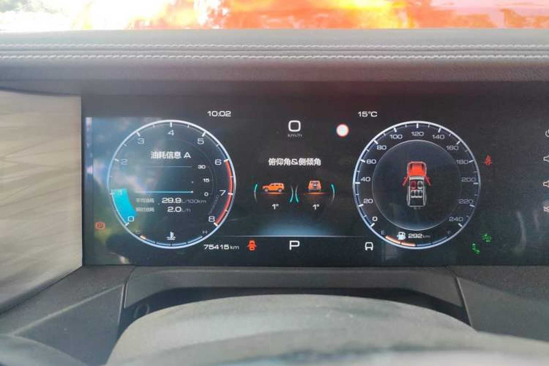 Used Tank 300 2021 City Edition 2.0T—Truly Stylish Instrument Cluster