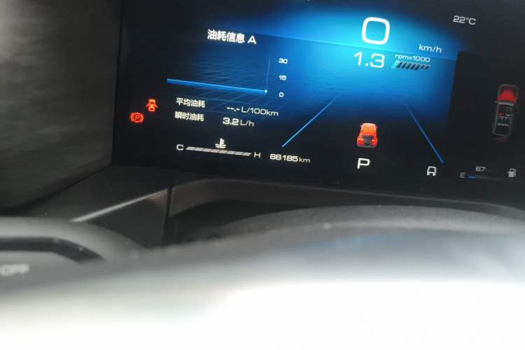Used Tank 300 2021 City Edition 2.0T Essential Model Odometer Close Up