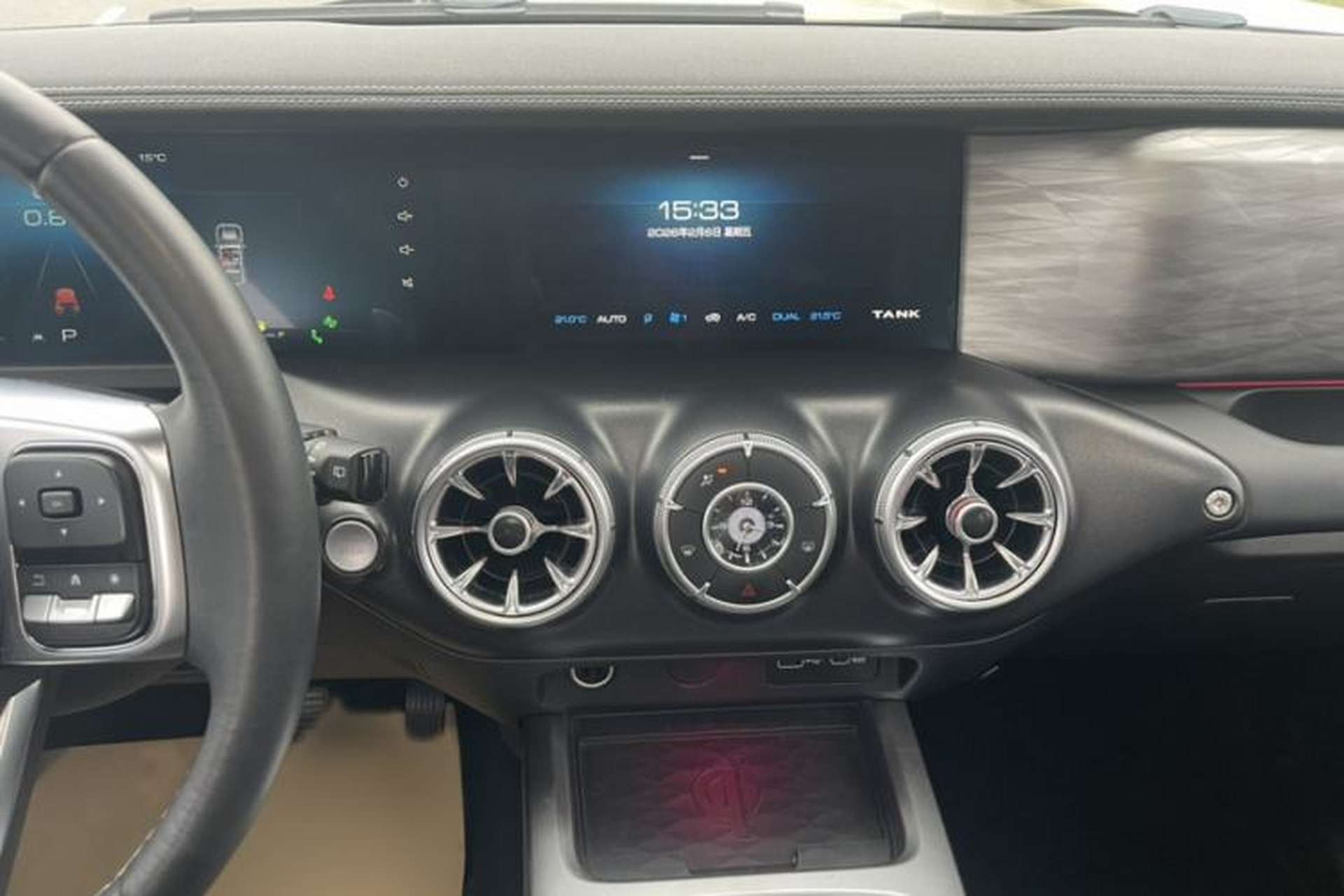 Used Tank 300 2021 City Edition 2.0T—Truly Stylish Audio And AC Panel