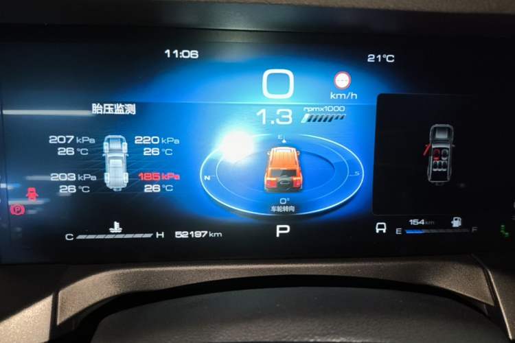 Used Tank 300 2021 City Edition 2.0T—Truly Stylish Instrument Cluster