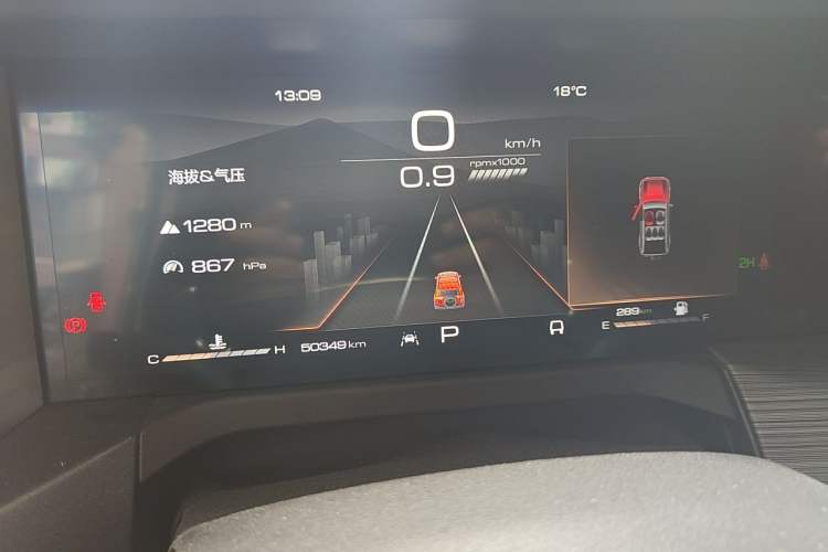 Used Tank 300 2021 Off-Road Edition 2.0T Conqueror Odometer Close Up
