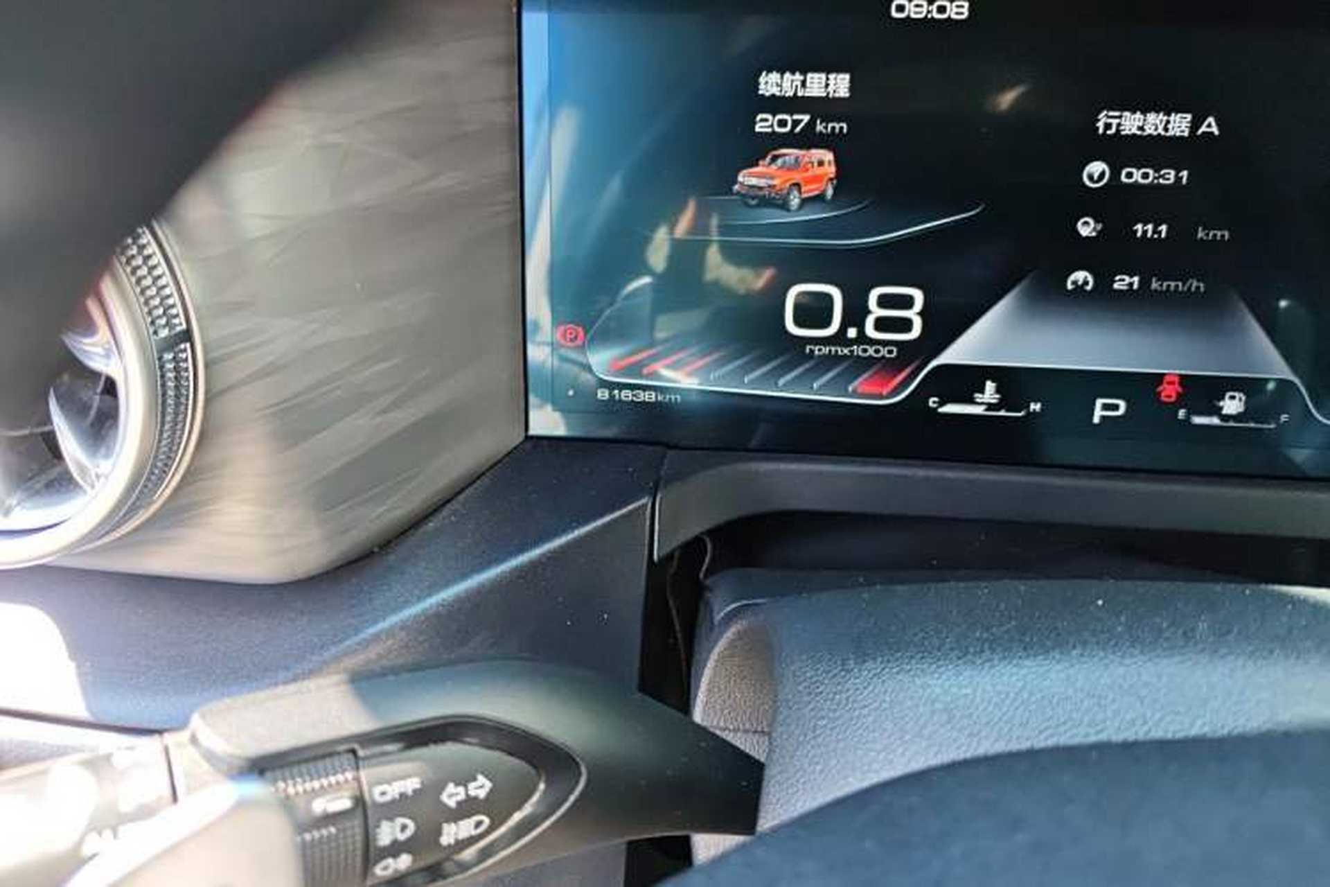 Used Tank 300 2021 City Edition 2.0T—Truly Stylish Odometer Close Up