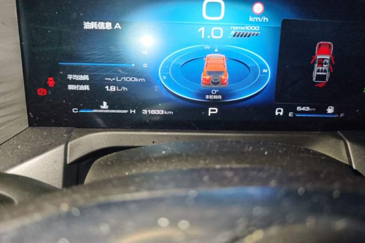Used Tank 300 2021 Off-Road Edition 2.0T Conqueror Odometer Close Up