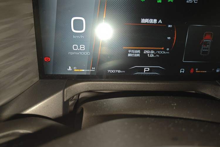 Used Tank 300 2021 Off-Road Edition 2.0T Conqueror Odometer Close Up