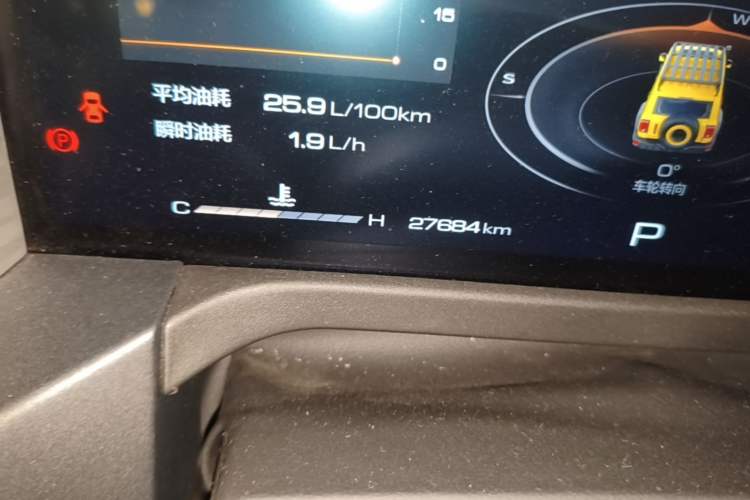 Used Tank 300 2022 2.0T Border Limited Edition Odometer Close Up