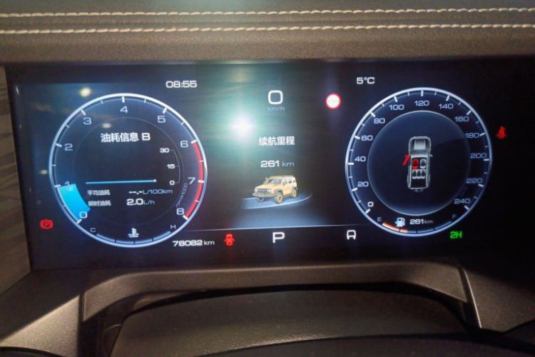 Used Tank 300 2022 2.0T Border Limited Edition Odometer Close Up
